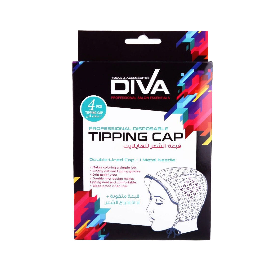 قبعة قابلة للتصرف من Diva، 4 قطع في كل علبة
