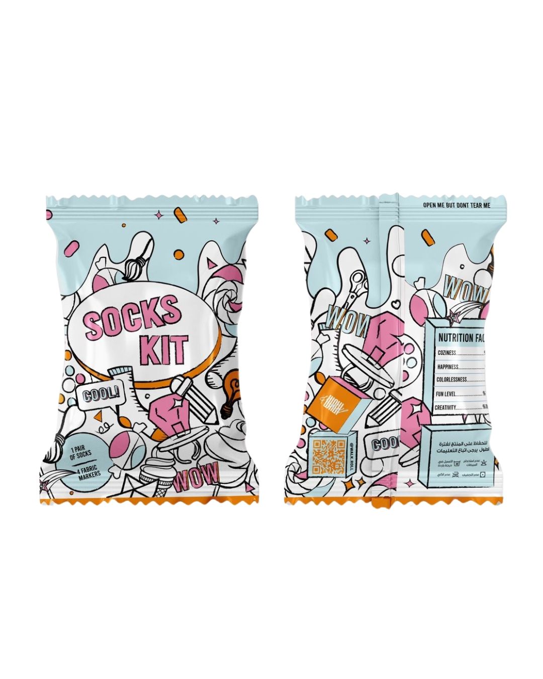 Walk & Roll Exclusive Long Length Free Size Socks Kit