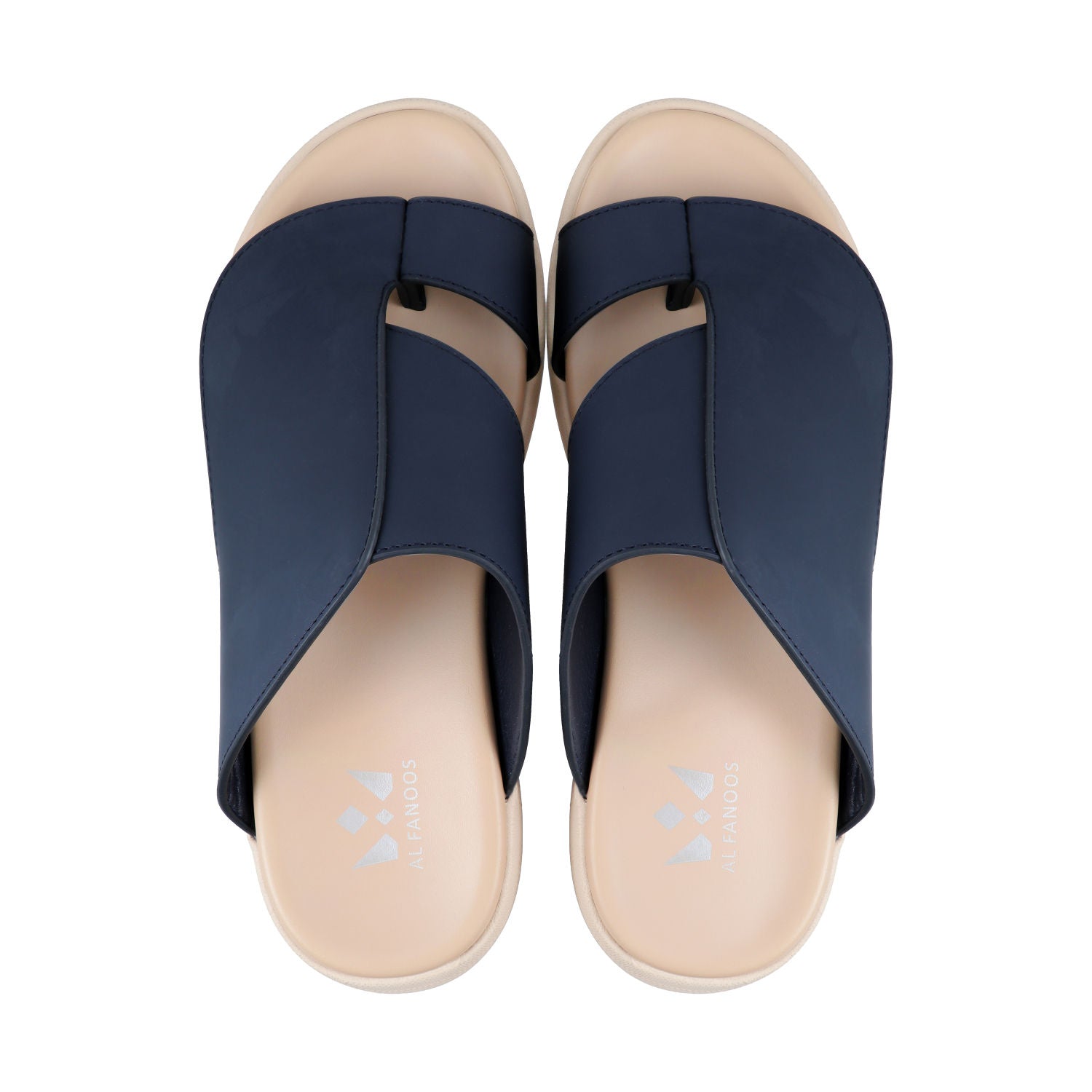 AL FANOOS Men's Navy Blue Sandals - AFNMN0710112NVY