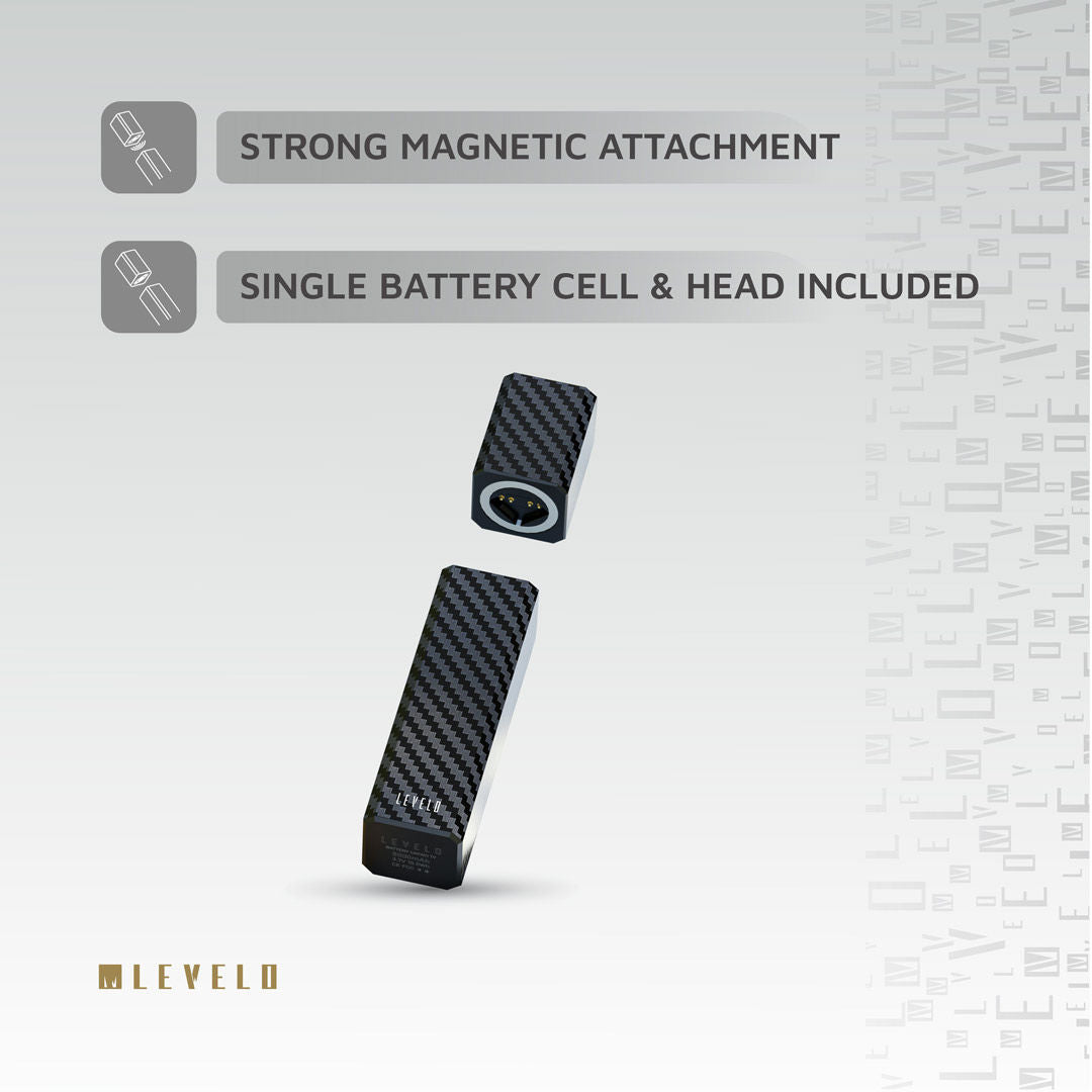 Levelo SwapCell Portable 2 in 1 14400mAh Power Bank, Carbon Black