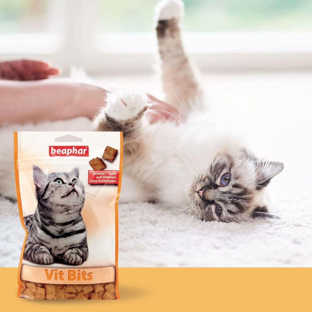 Beaphar Vit-Bits Multi-Vitamin Cat Treats with Taurine, 35gm
