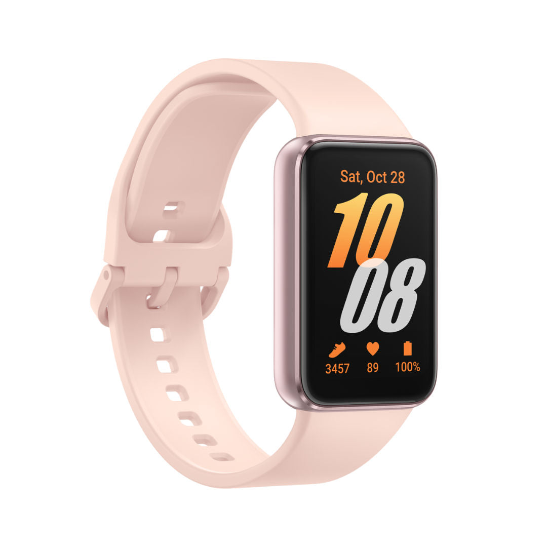 Samsung Galaxy Fit3 Smart Band, 1.6" AMOLED Display, Pink Gold, Bluetooth 5.3, SM-R390NIDAMEA