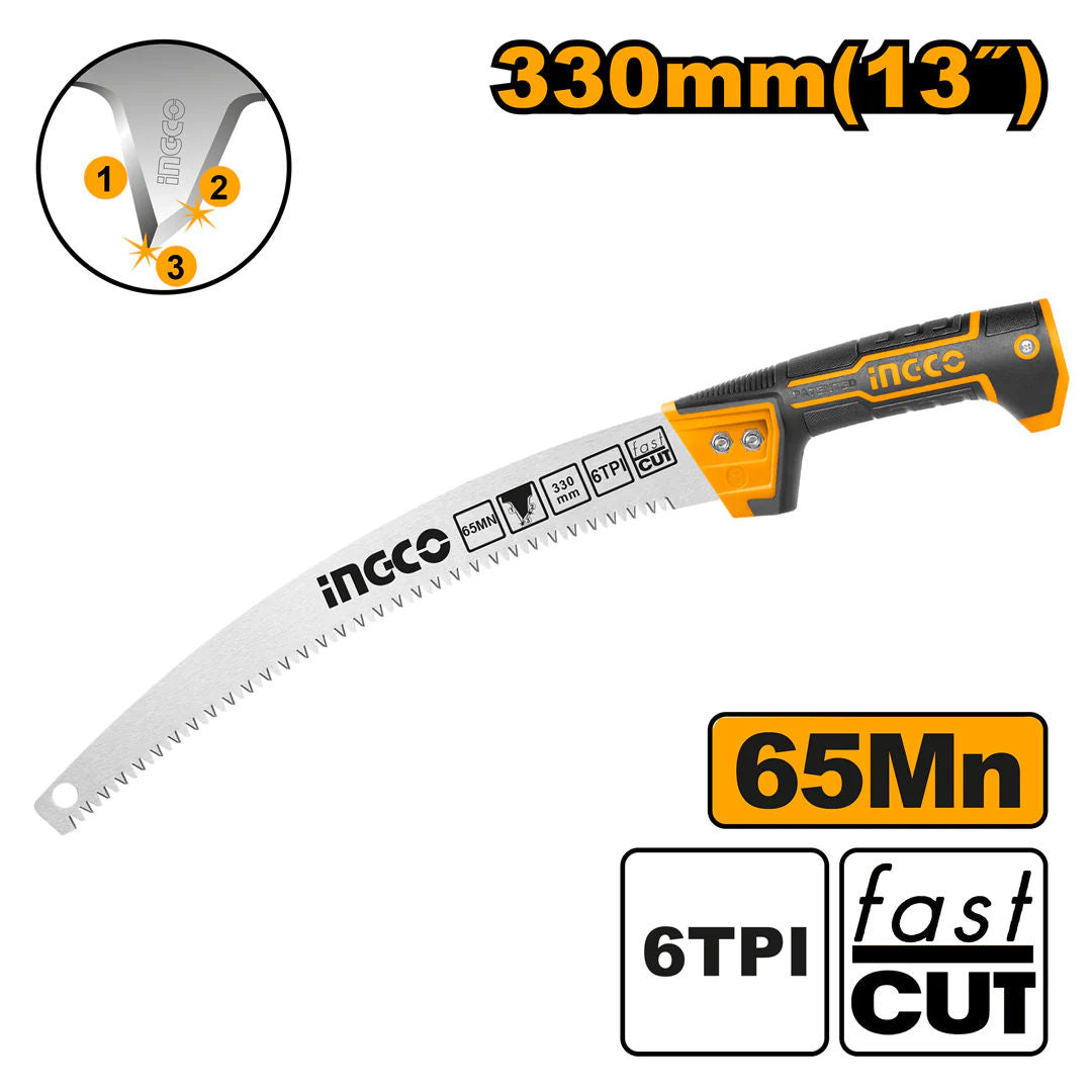 INGCO Pruning Saw, Triple Ground Teeth