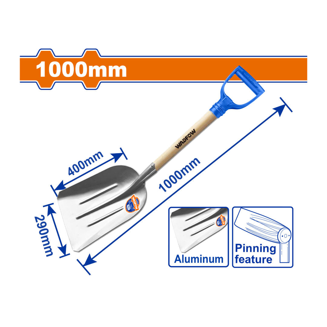 WADFOW Aluminum Alloy Grain Shovel