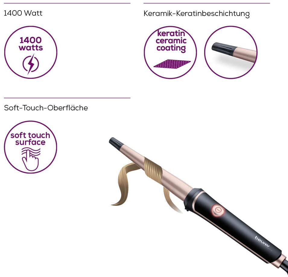 BEURER HT53 HAIR CURLING TONGS