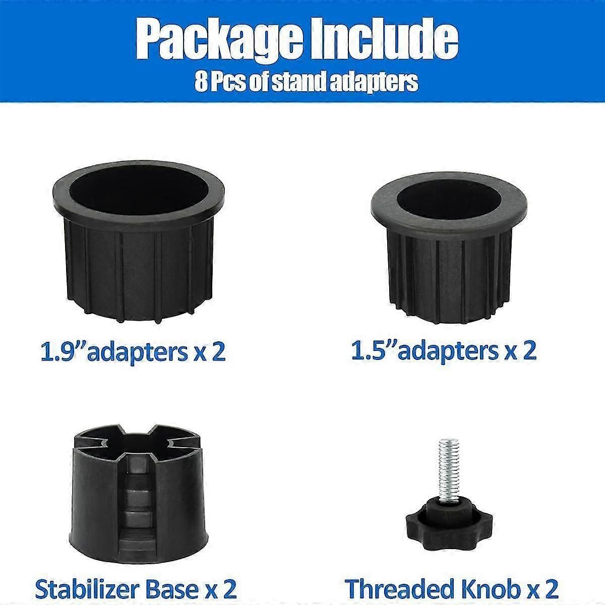 8 Pcs Umbrella Base Stand Hole Ring Plug Cover And Cap Patio Umbrella Stand Stand Base Stabilizer