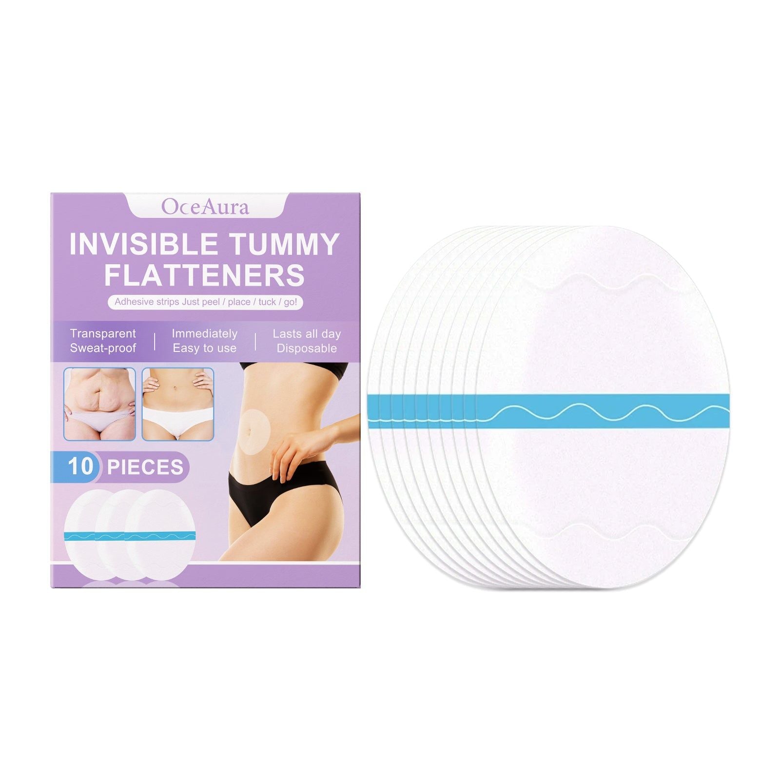 Body Care Patch, Firming Skin, Natural Line Enhancer, Refreshing & Nourishing ,10 pieces