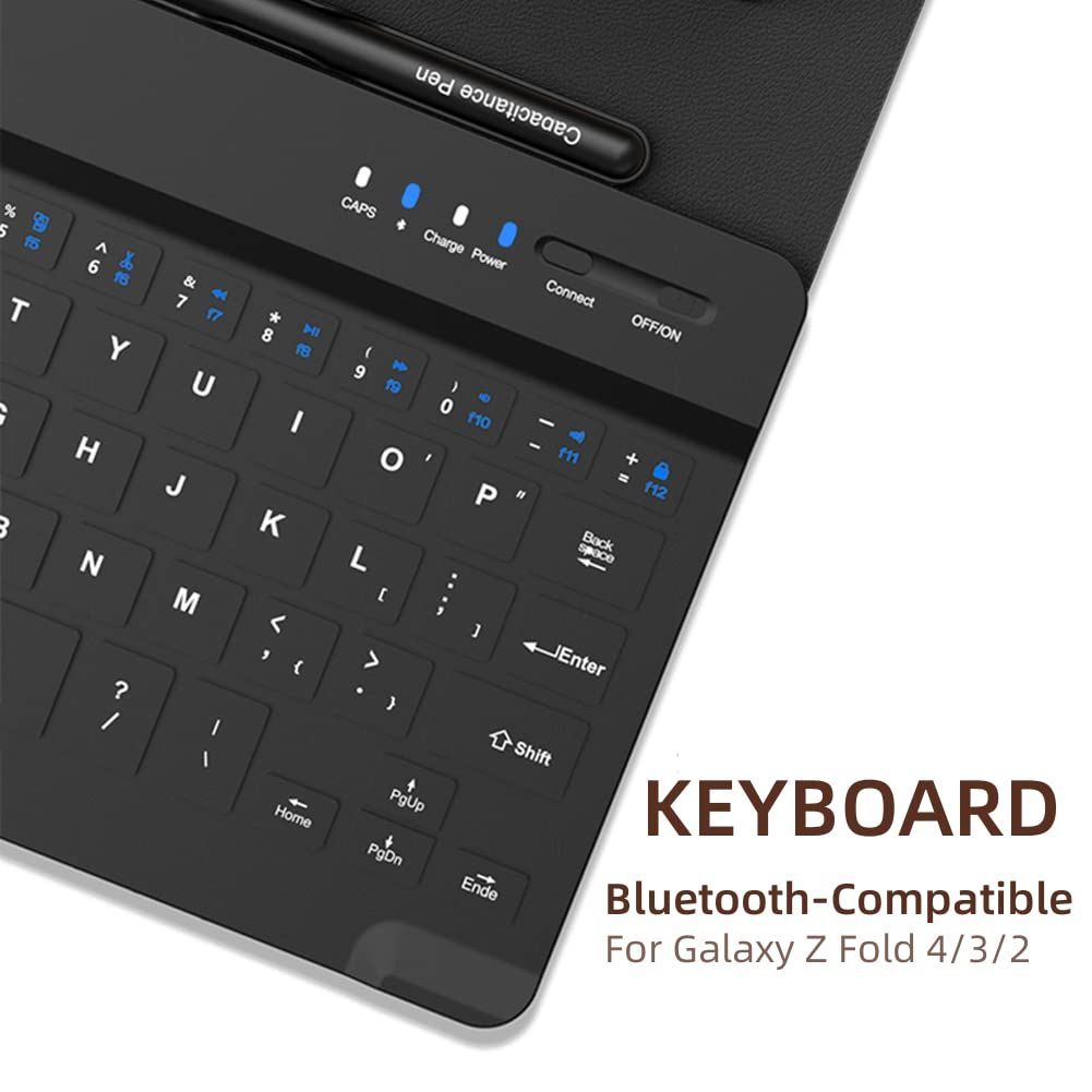 Phone Case Wireless Keyboard Mouse Capacitive Pen For Samsung Galaxy Z Fold 4