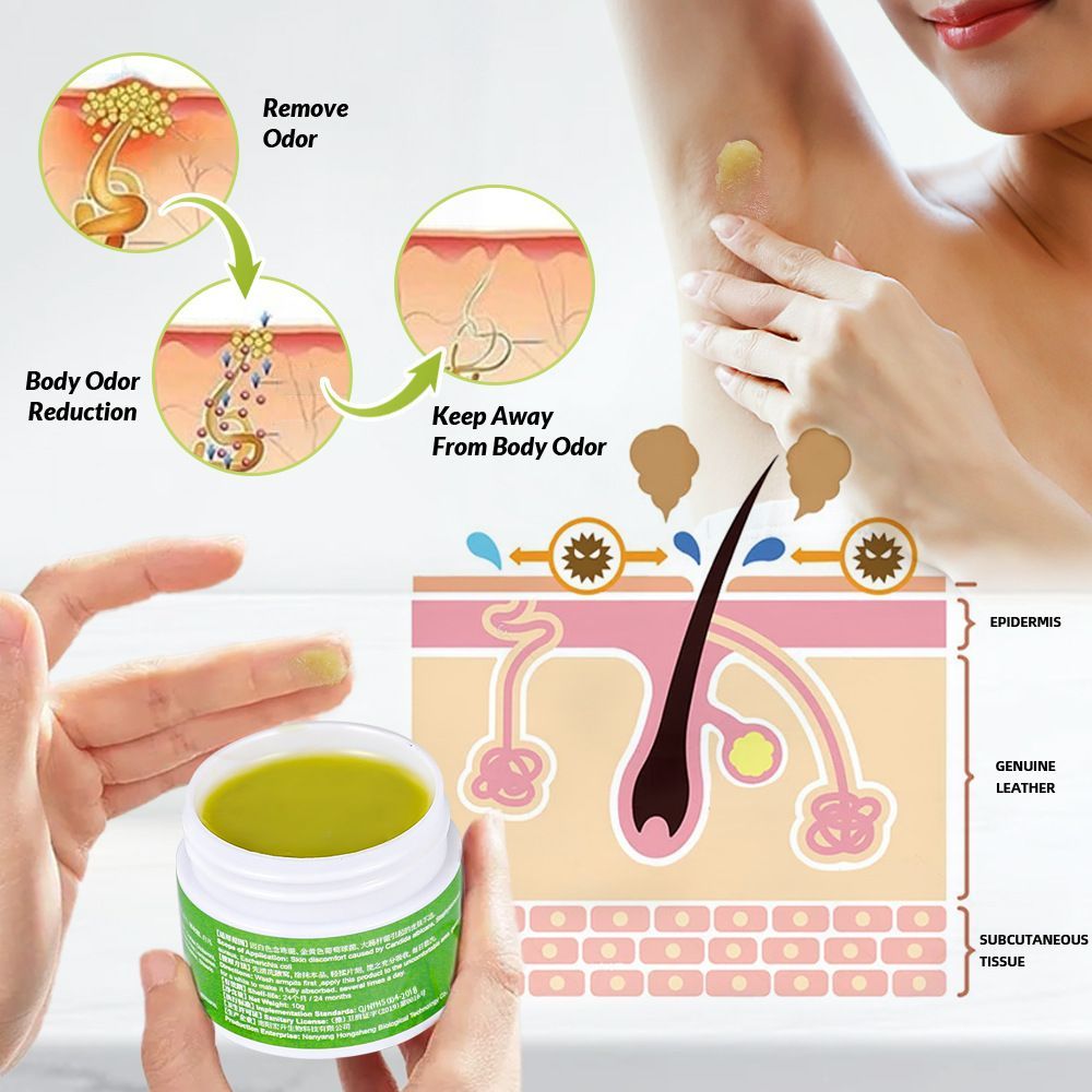 Odor Remover Cream Underarm Care Cream Body Armpit Sweat Deodorant