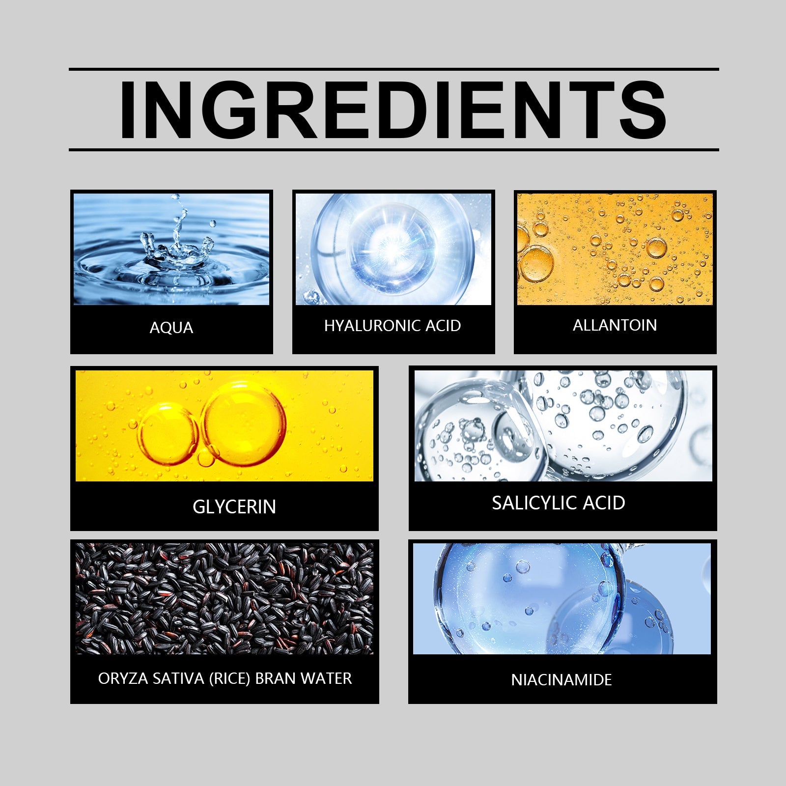 Black Rice Brightening Facial Cleanser, Exfoliating & Moisturizing, Gentle Skin Care for Dry, Oily, Sensitive Skin ,100ml