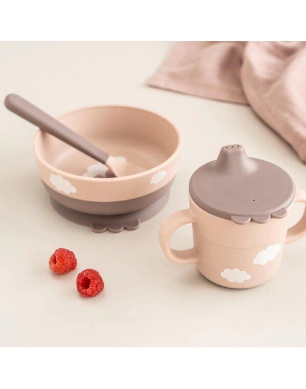 Done By Deer Foodie First Meal Set Happy Clouds Green