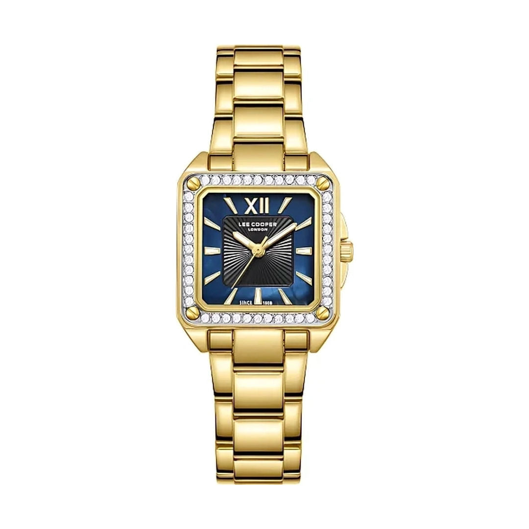 Lee Cooper Women Analog Gold Metal Band Watch, LC08127.190