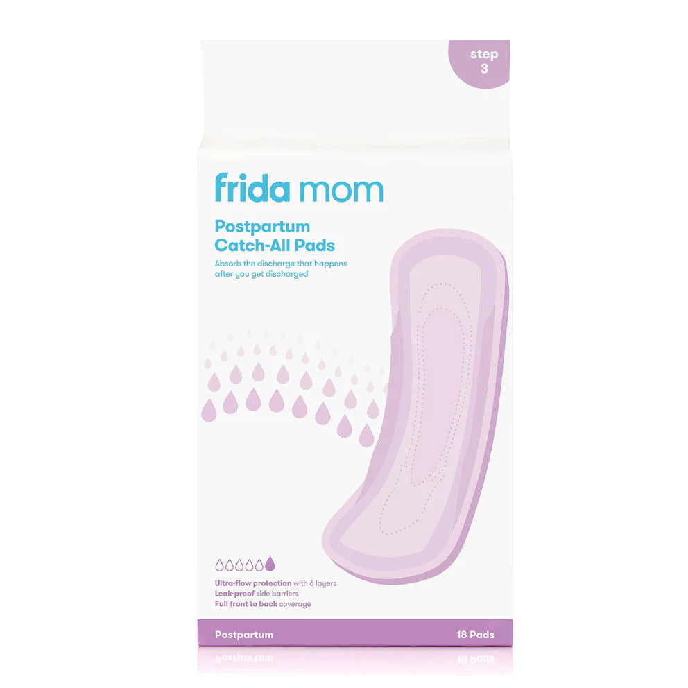 Frida Mom Postpartum Catch-All Pads - Ultra-Absorbent Maternity Pads