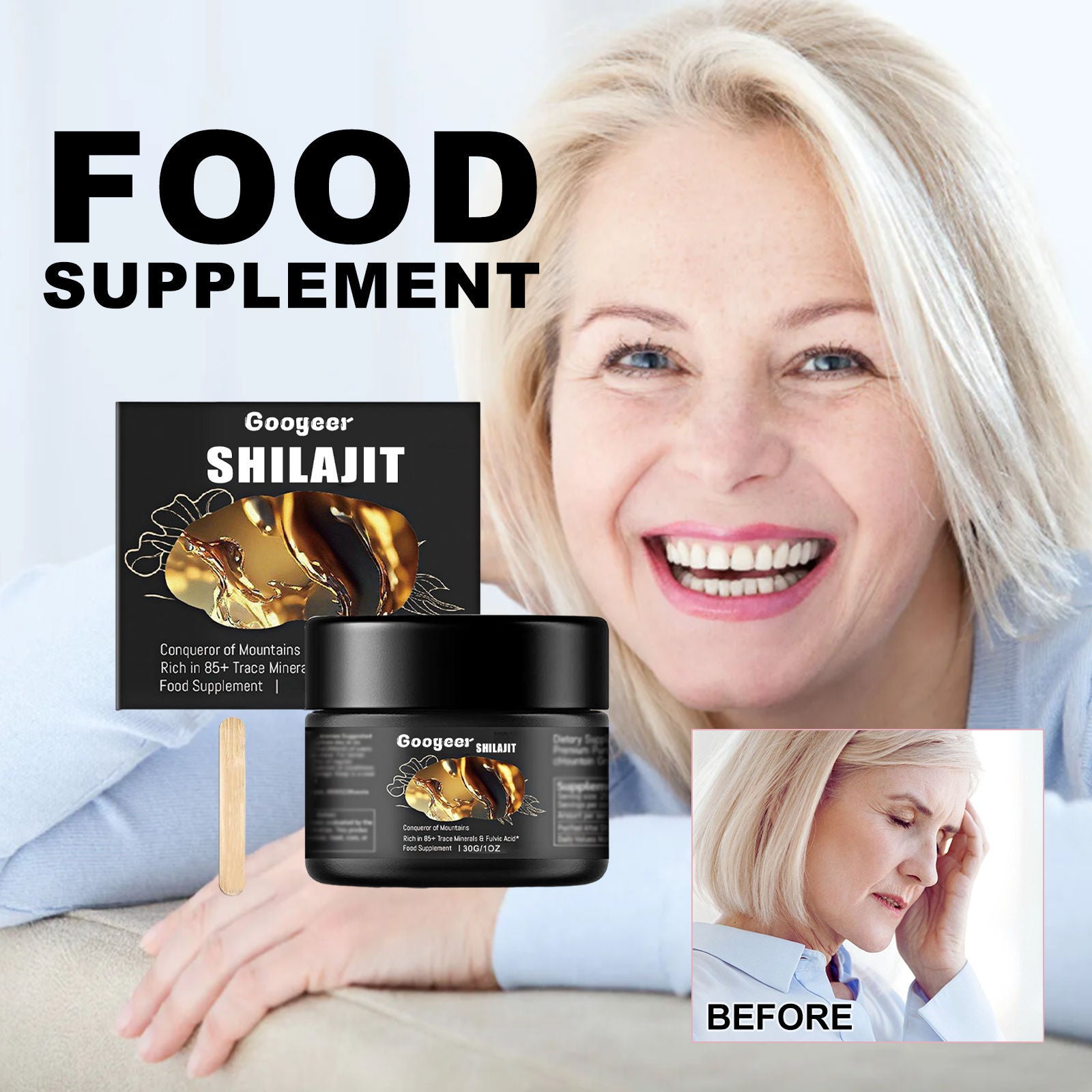 Boost Energy and Sleep with Top Body Care Supplements, Improve Mood Naturally ,30g