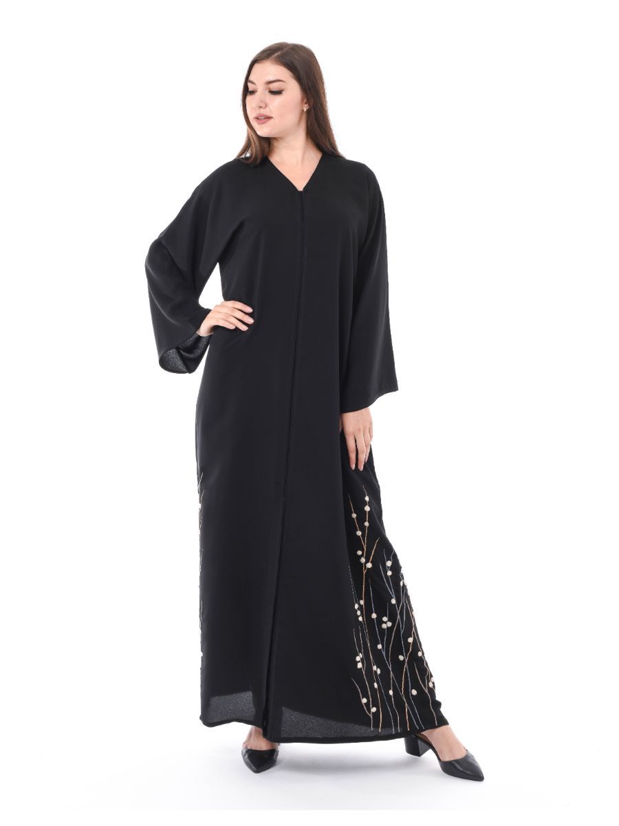 MOiSTREET Exotic Abaya with Hand Thread Work