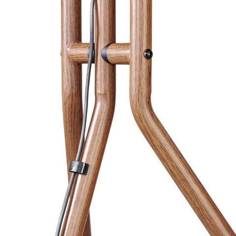 Hama 118092 "Easel Design" TV stand, 191 cm (75"), variable height, walnut wood look