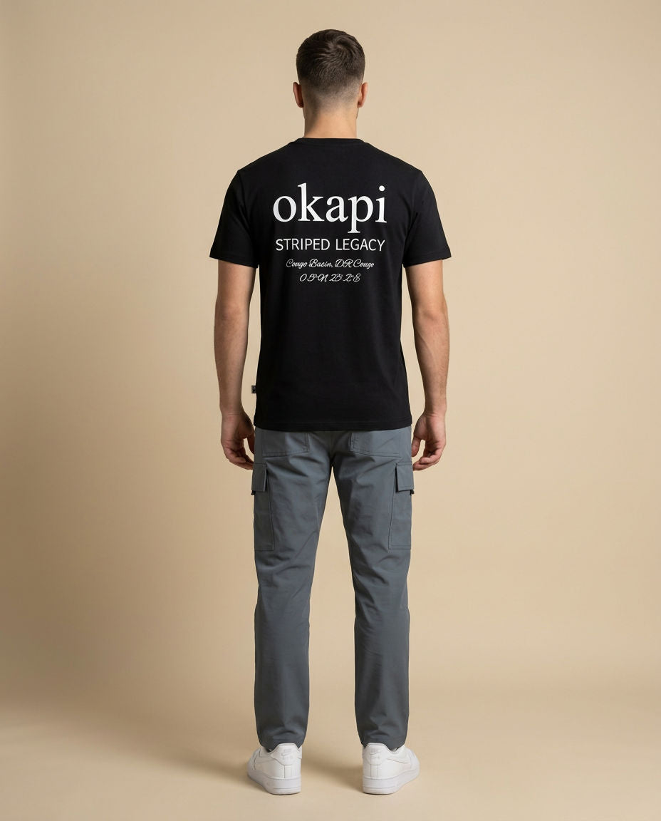 Okapi Black Striped Legacy T-Shirt
