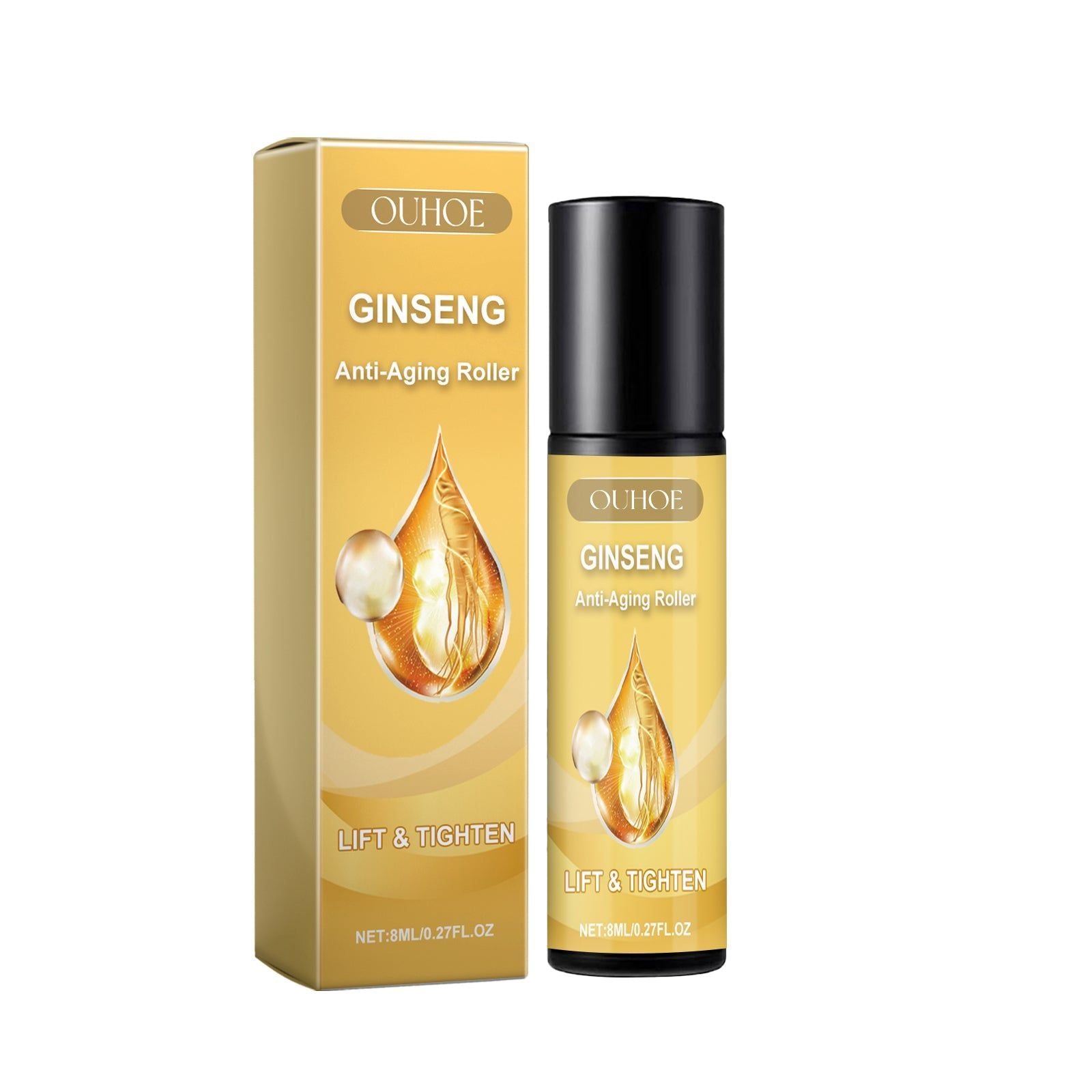 Revitalize Skin with Ginseng Anti-Aging Roller, Reduce Wrinkles, Boost Firmness ,8ml