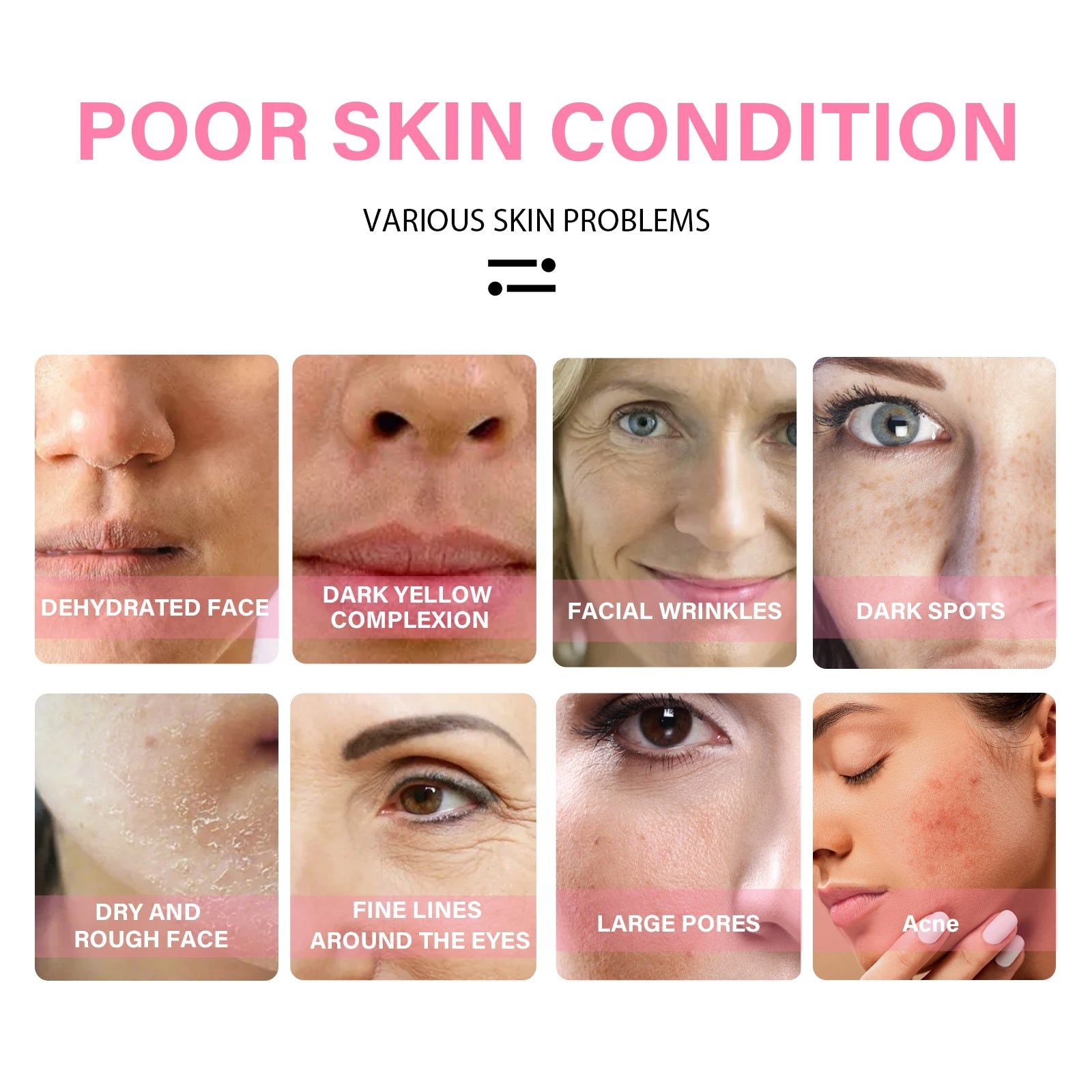 Collagen Serum, Shrink Pores, Moisturize Tighten Skin, Anti-Aging, Glow ,30ml