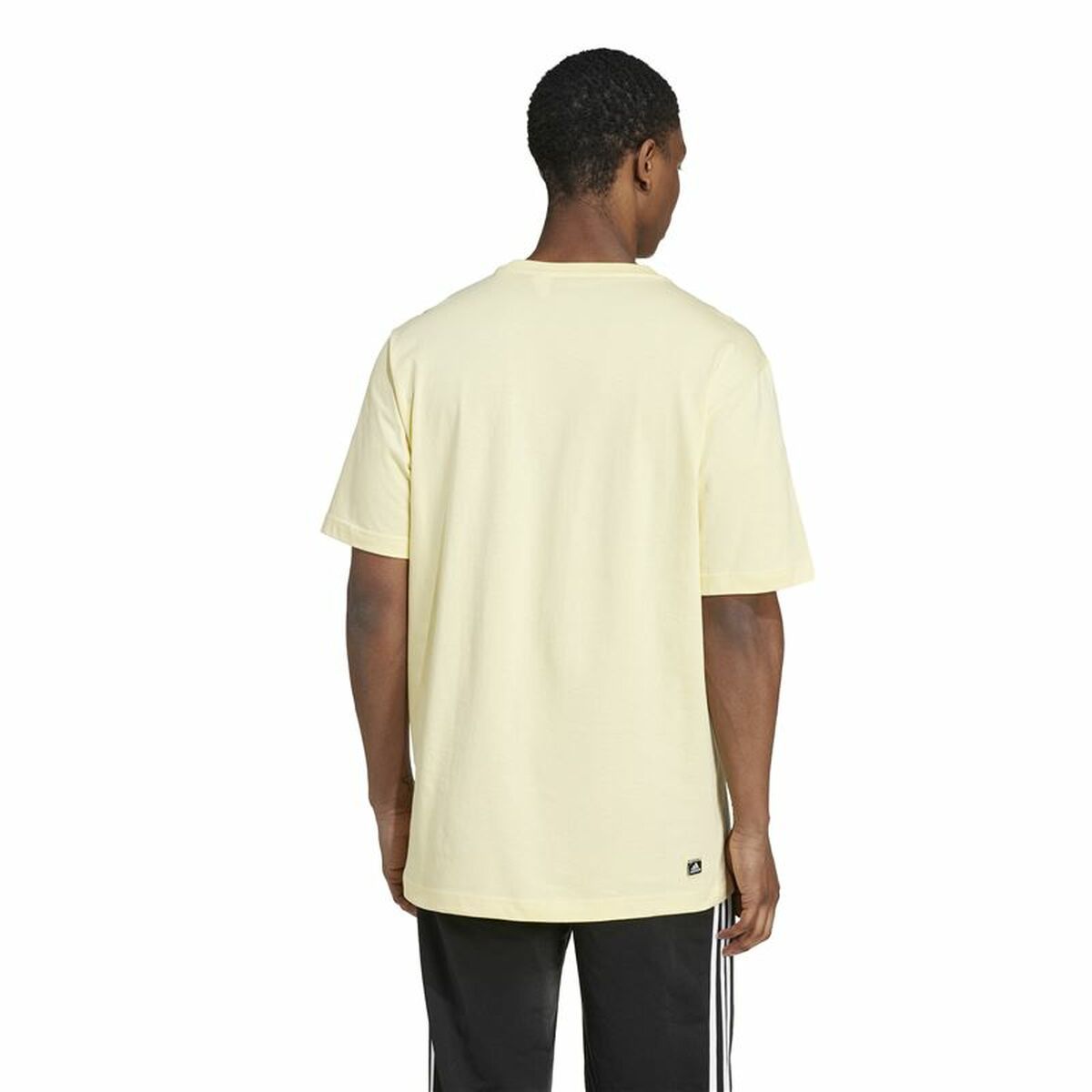 Men’s Short Sleeve T-Shirt Adidas Remoji Pocket Graphic Yellow Golden