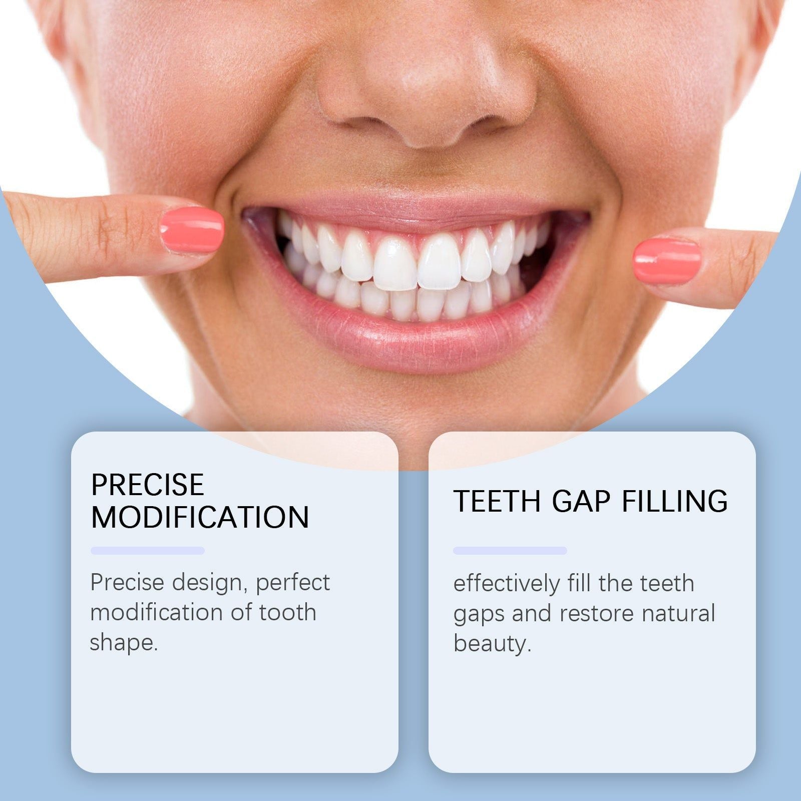 Transform Your Smile with Adult Teeth Braces, Perfect for Gap Filling and Natural Look ,1pair