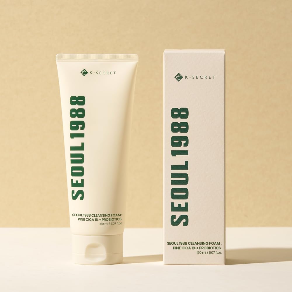 K-SECRET SEOUL 1988 Cleansing Foam : Pine Cica 1% + Probiotics