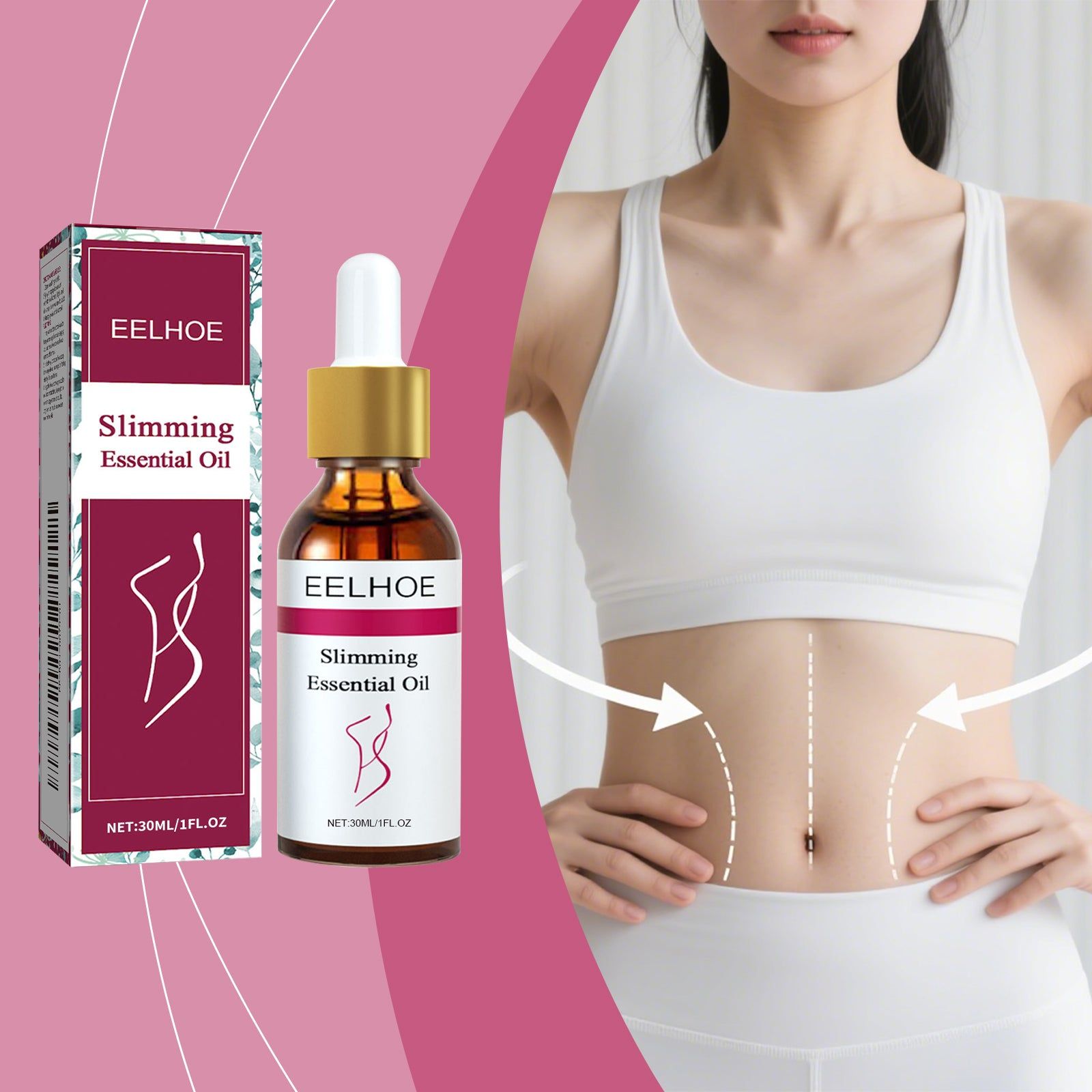 Body Care Essential Oil, Hydrates, Firms, and Shapes Skin, Anti-Cellulite ,30ml