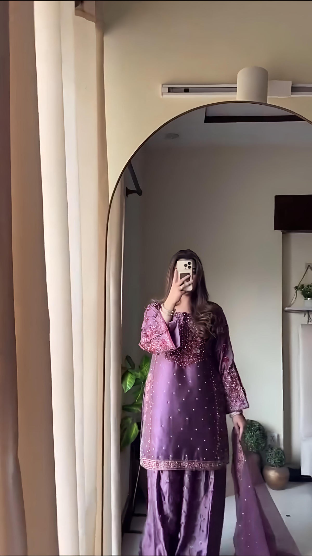 Fab Zone Party Wear Look Designer Top Plazzo And Dupatta