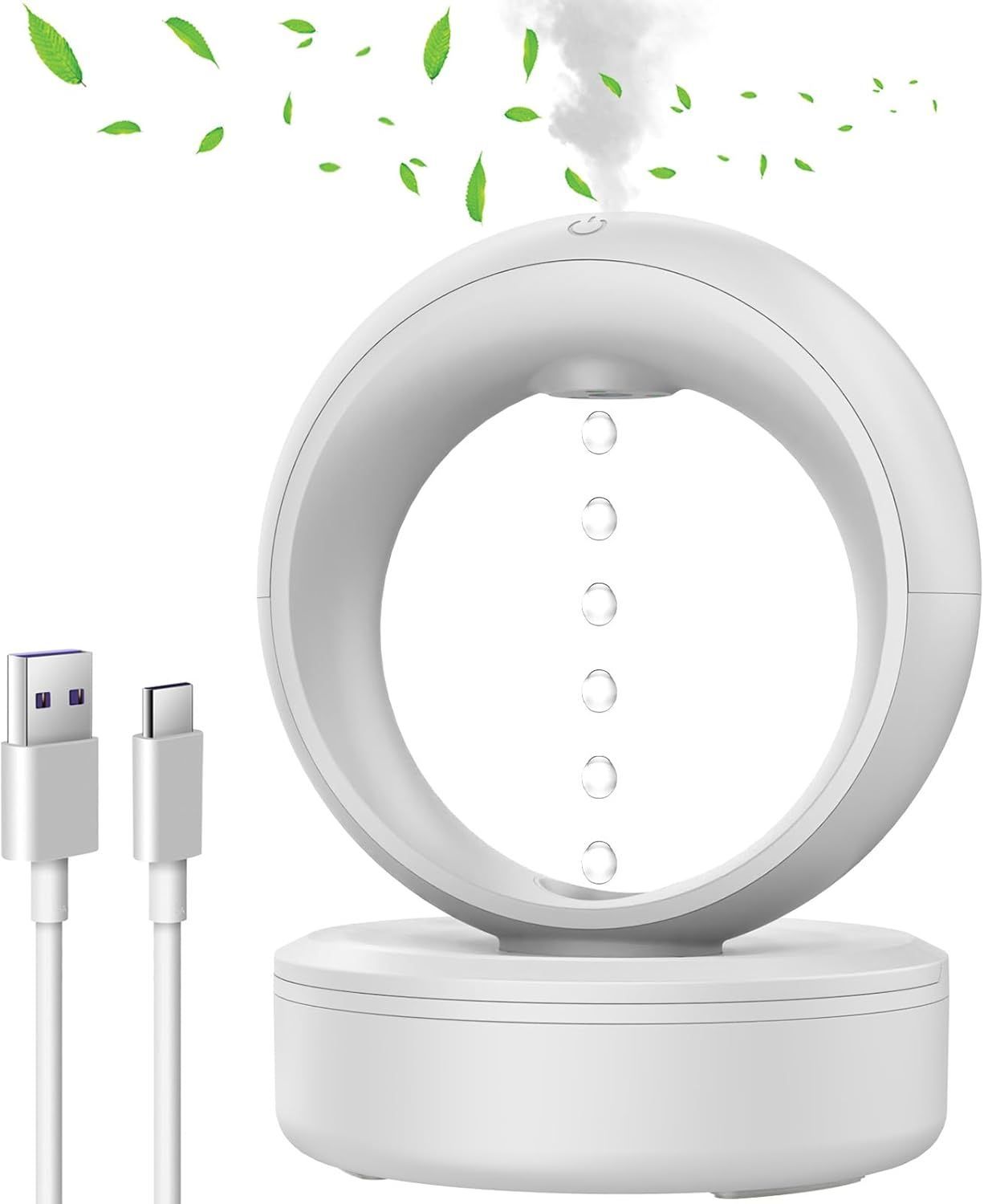 Anti Gravity Water Drop Humidifier 3-in-1 Raindrop Humidifier Air Humidifiers with Night Light