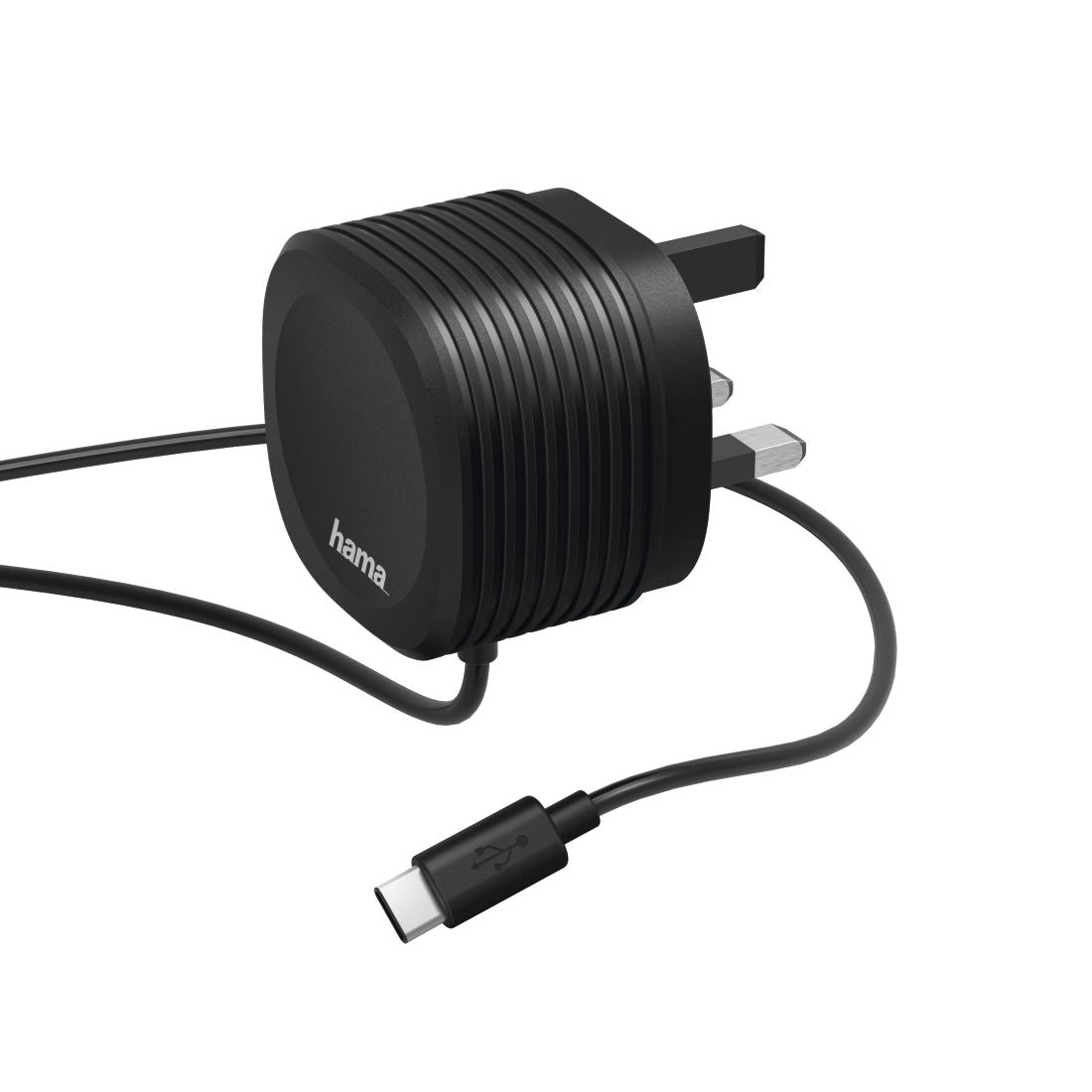 HAMA 73183213 Charger, Type C, 2.4 A, with UK plug, black