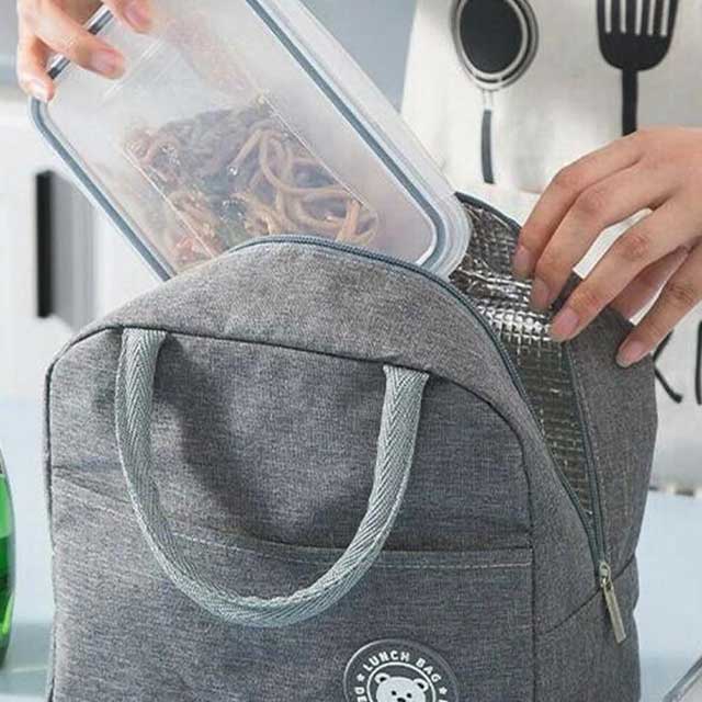 Insulated Thermal Cooler Lunch Bag - Durable, Reusable, and Leak-Proof Lunch Tote for Food & Drink Storage