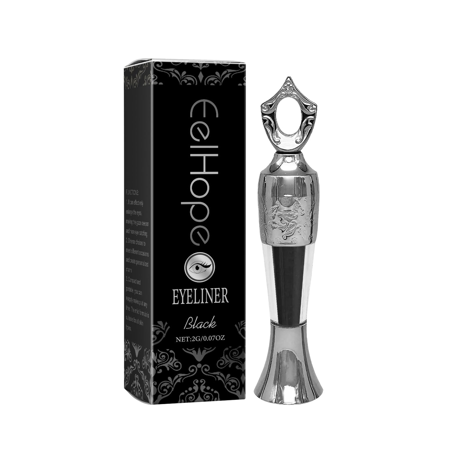 Silky Moisturizing Eyeliner, Long-Lasting Natural Color, Easy to Apply, Gentle for Sensitive Eyes ,2g