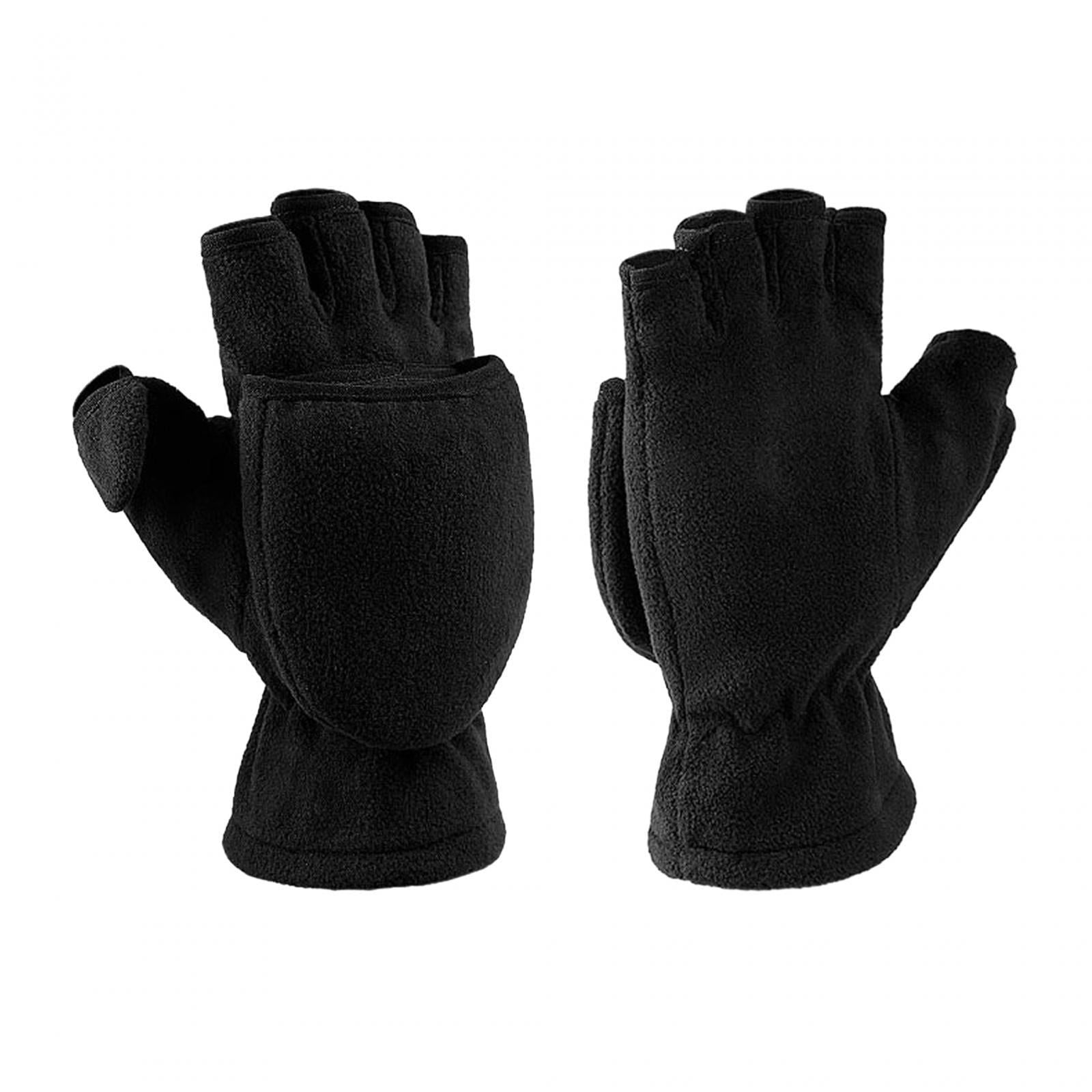 Winter Fingerless Gloves Warm Half Finger Mitten Gloves for Outdoor