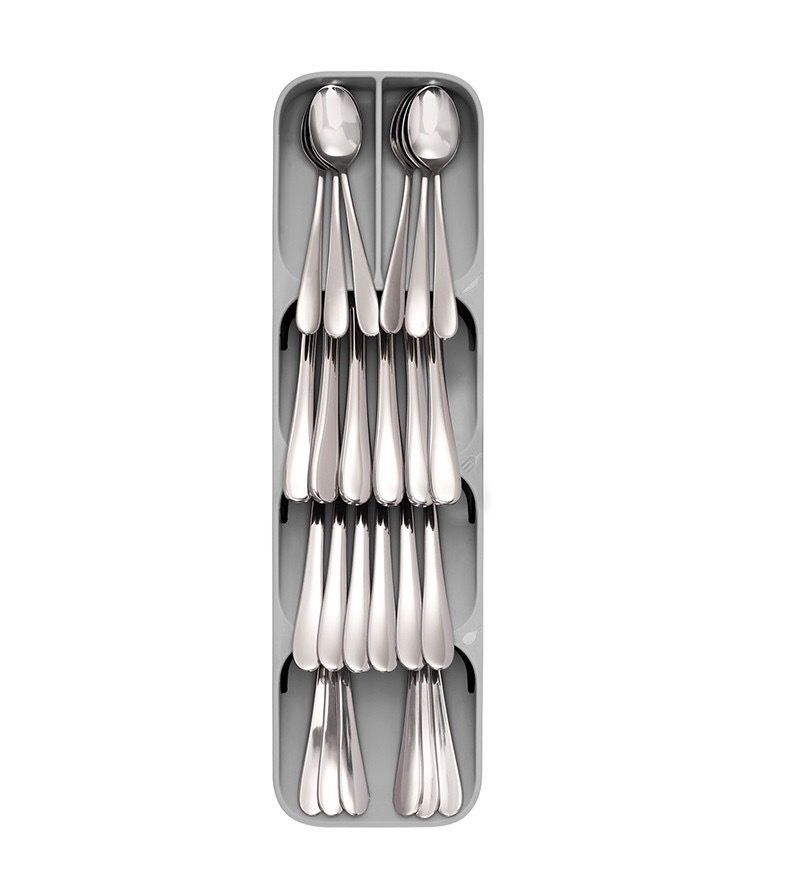 Cutlery Storage Box Tableware Organizer Kitchen Flatware Drawer Tray Forks Knives Storage Box