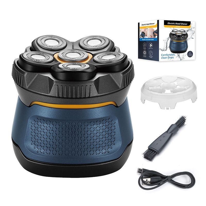 5-Head Waterproof Electric Shaver with USB Charging