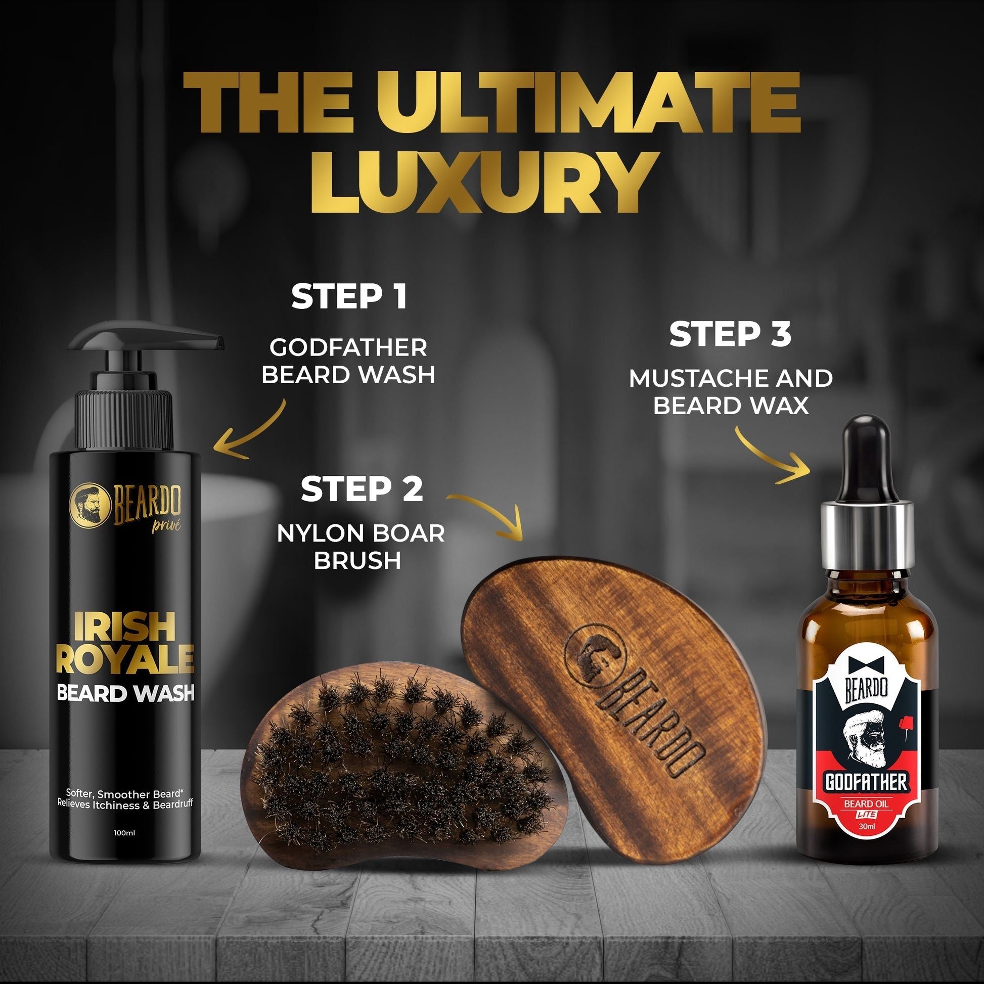 Beardo Prive Irish Royale Beard Wash 100ml