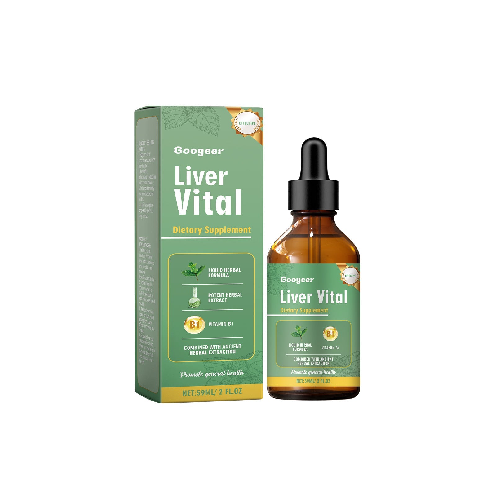 Body Care Supplement, Liver Detox, Herbal Formula, Natural Liver Support ,59ml