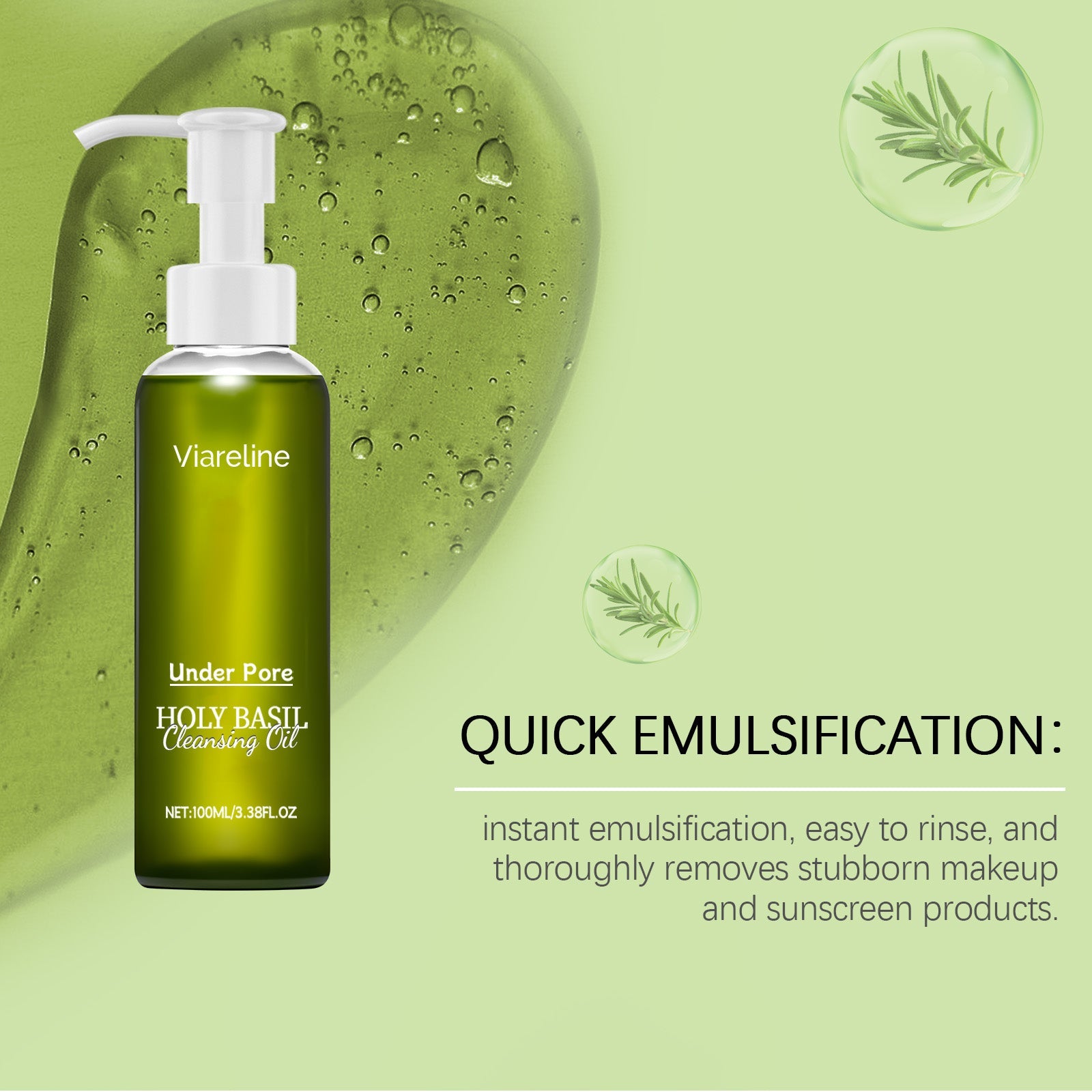 Deep Cleansing Oil, Gentle Facial Cleansing, Moisturizing, Sensitive Skin Friendly ,100ml