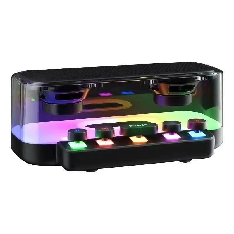 Bluetooth Speaker RGB Lamp Subwoofer Mechanical Keyboard Buttons Bluetooth Speaker
