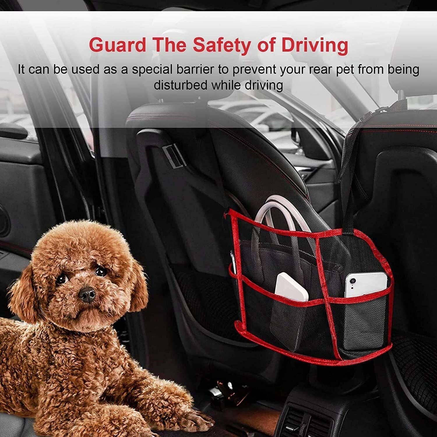 Mesh Car Backseat Organizer Net Pocket Handbag Holder Storage Pouch Between Seats