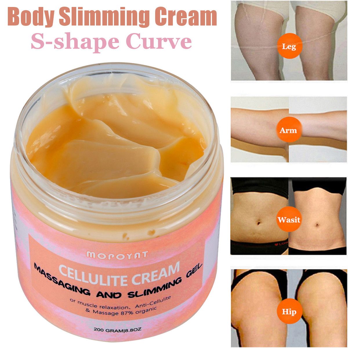 Massage Slimming Cream Anti Cellulite Slimming Body Cream Belly Fat Burner