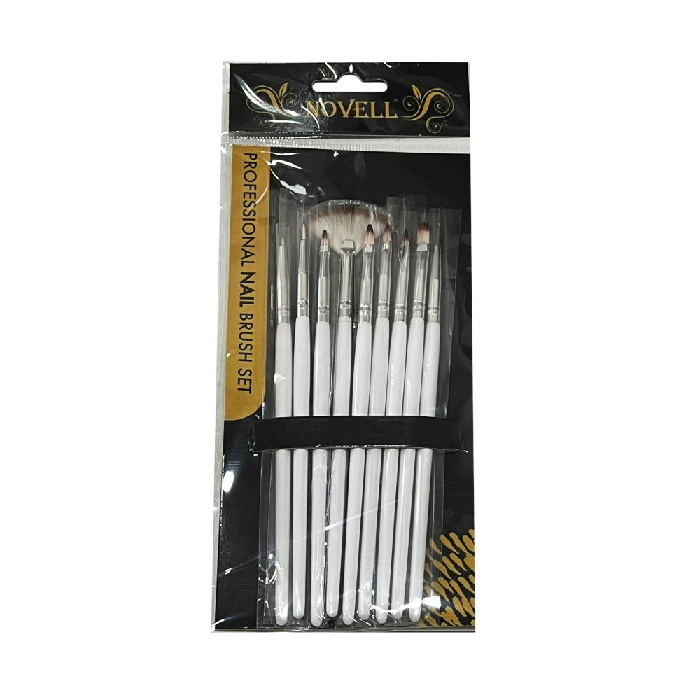 Novell Nail Art Brush Set, 9pcs