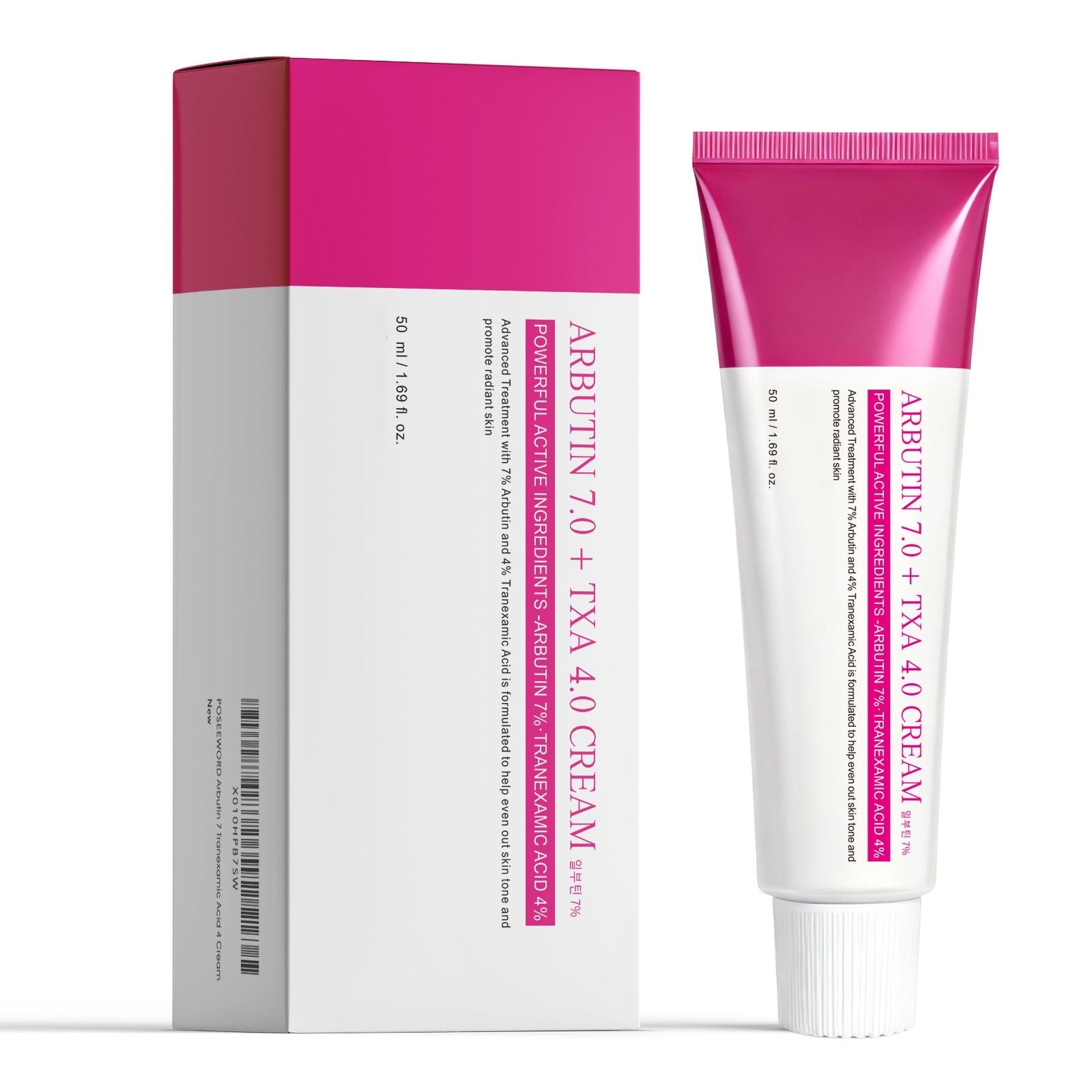 1~5x Arbutin 7% + Tranexamic Acid 4% Cream 50g New