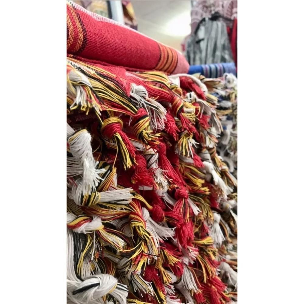 Traditional Turkish Bath Loincloth Body Towel 80x170 cm Red and Blue Color