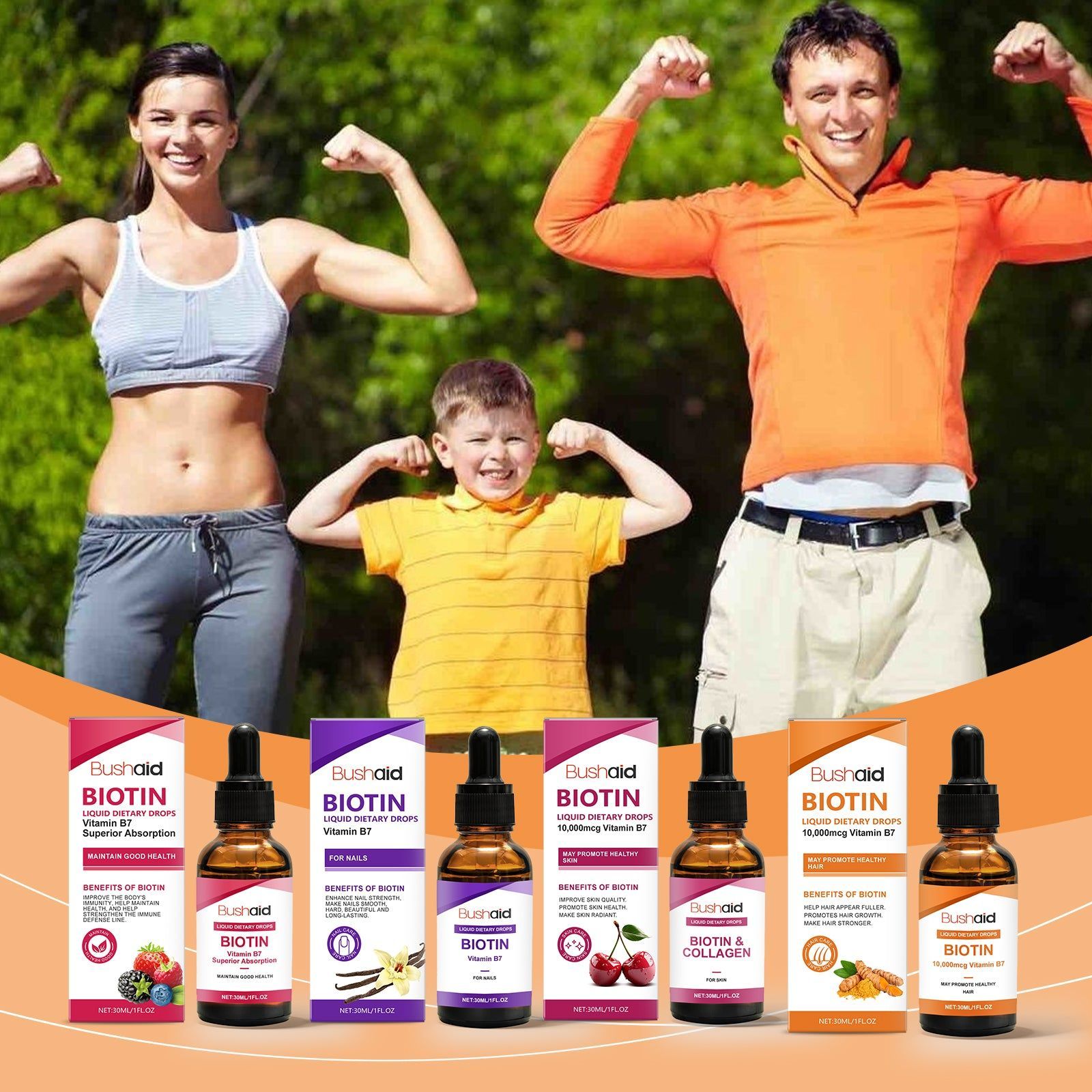 Boost Your Body Care with Biotin Skin Drops, Natural Energy & Vitality ,30ml
