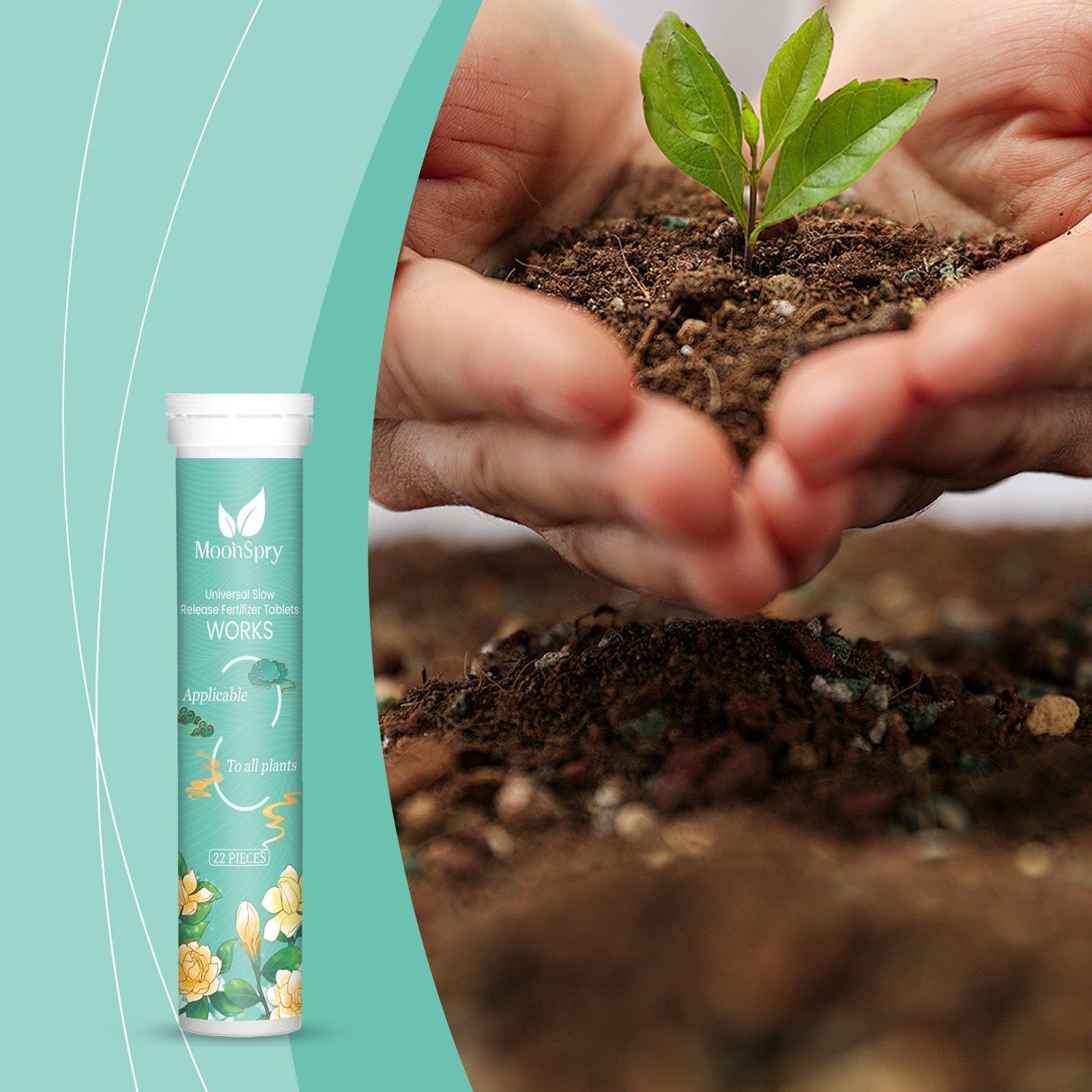 Boost Plant Growth with Nutrient Fertilizer, Organic Slow-Release Tablet for Healthy, High-Yield Gardens ,22 pieces