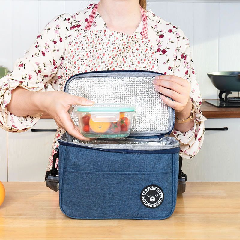 Small Insulated Lunch Bag with Shoulder Strap
