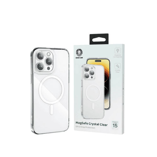 Green Lion Magsafe CrystalCase 15Pro/Pro Max-شفاف