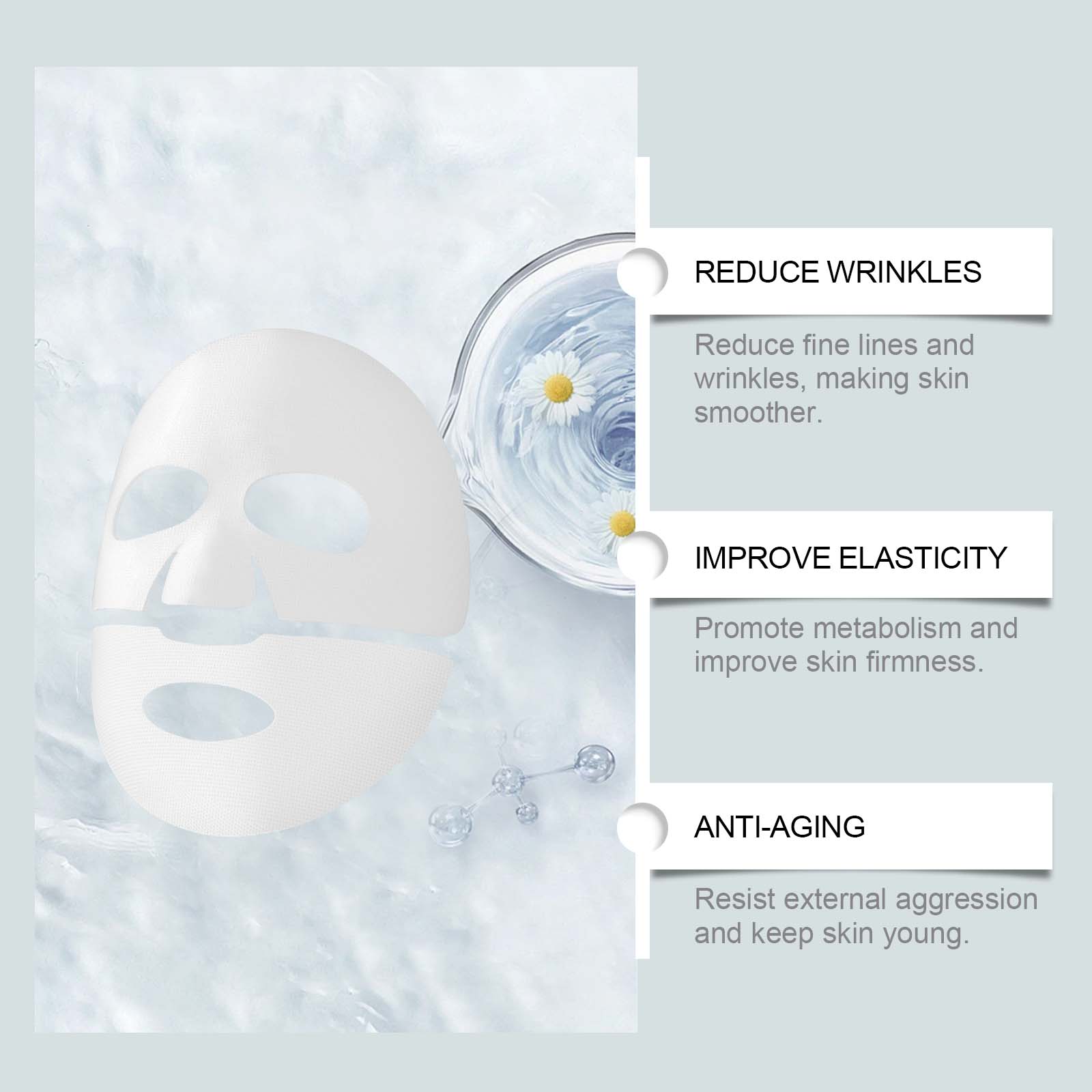 Deep Anti-Wrinkle Collagen Mask for Facial Care, Hydrating, Skin Rejuvenation, Pore Cleansing ,1pcs