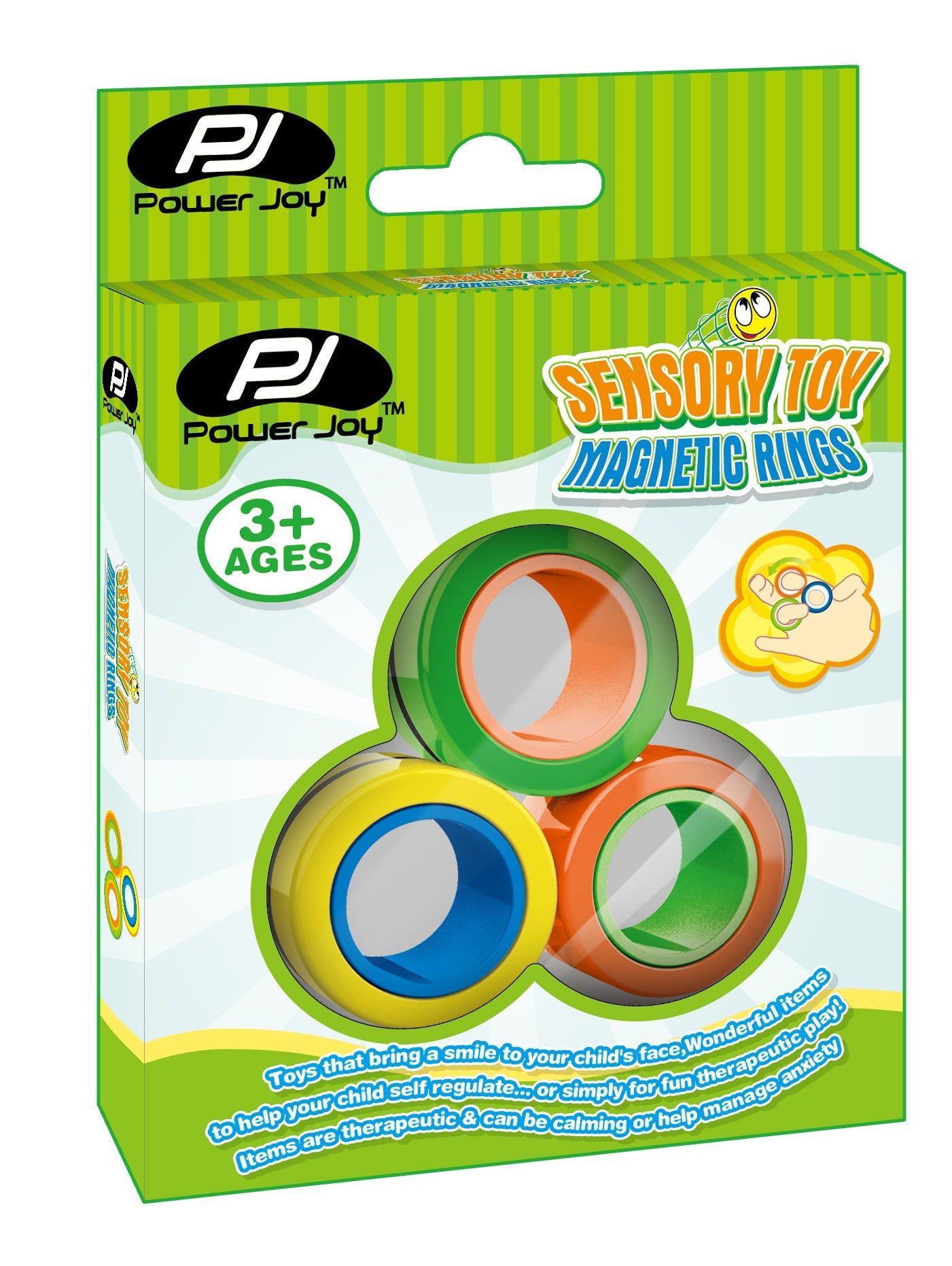 P.JOY SENSORY TOY MAGNETIC RINGS 3PCS